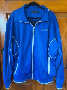 COOGI Men's Blue Full-Zip Track Jacket Sz XXXL